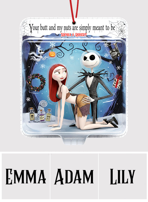 Personalized Naughty Horror Couple Ornament Gift for Christmas Ornament GradoCreations