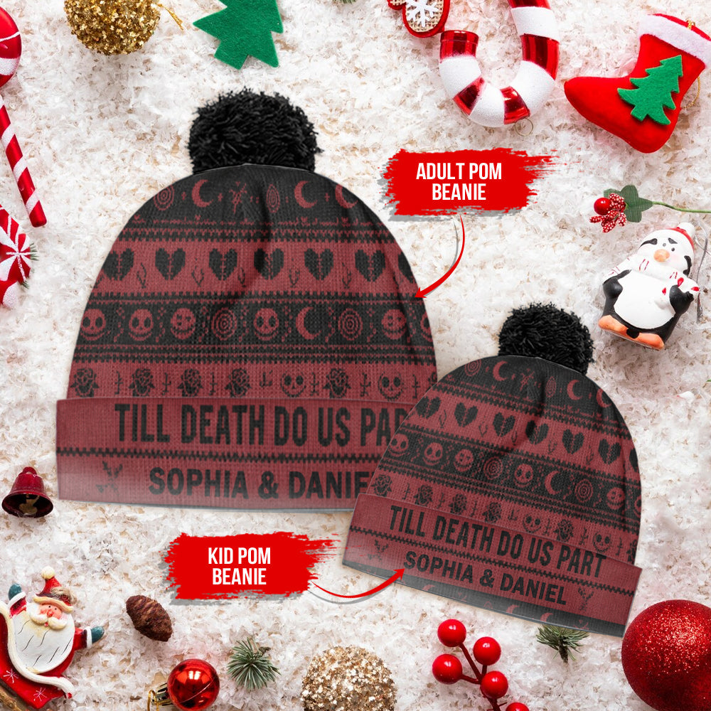 Personalized Till Death Do Us Part Beanie Hat Gift for Couples Beanie Hat GradoCreations