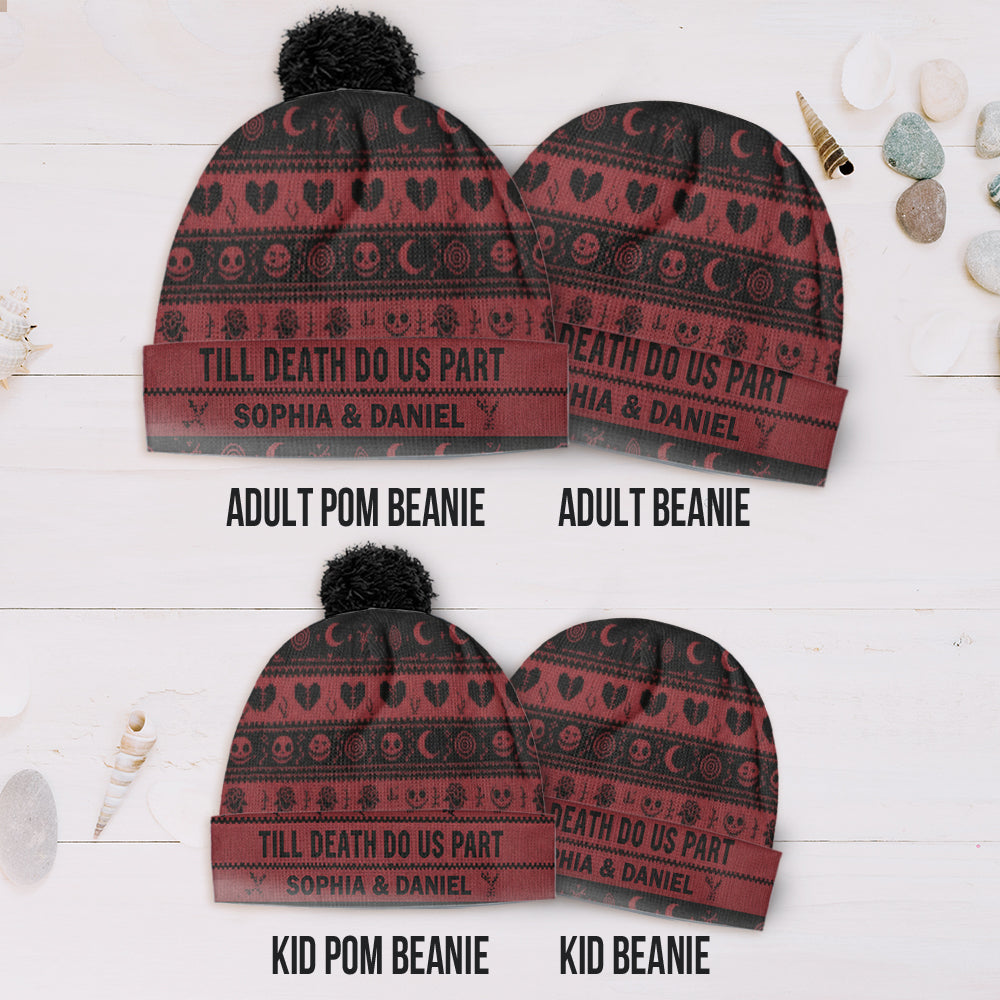 Personalized Till Death Do Us Part Beanie Hat Gift for Couples Beanie Hat GradoCreations