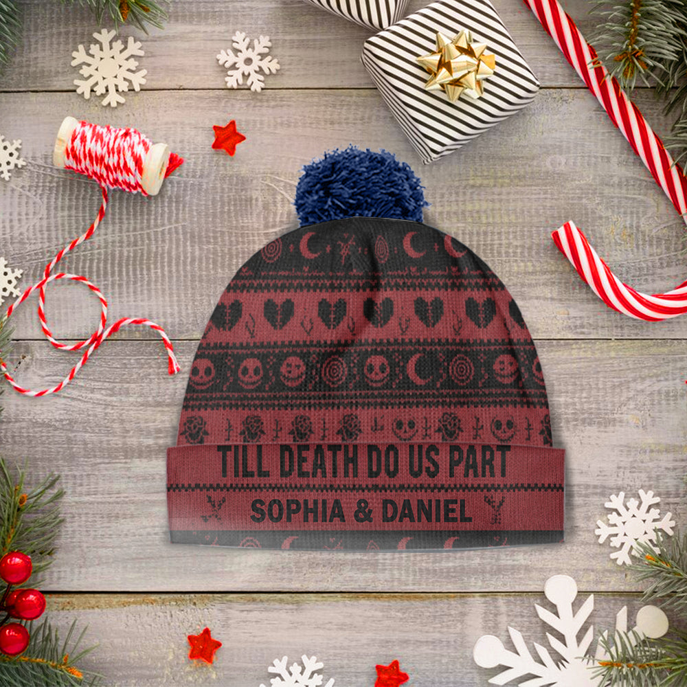 Personalized Till Death Do Us Part Beanie Hat Gift for Couples Beanie Hat GradoCreations