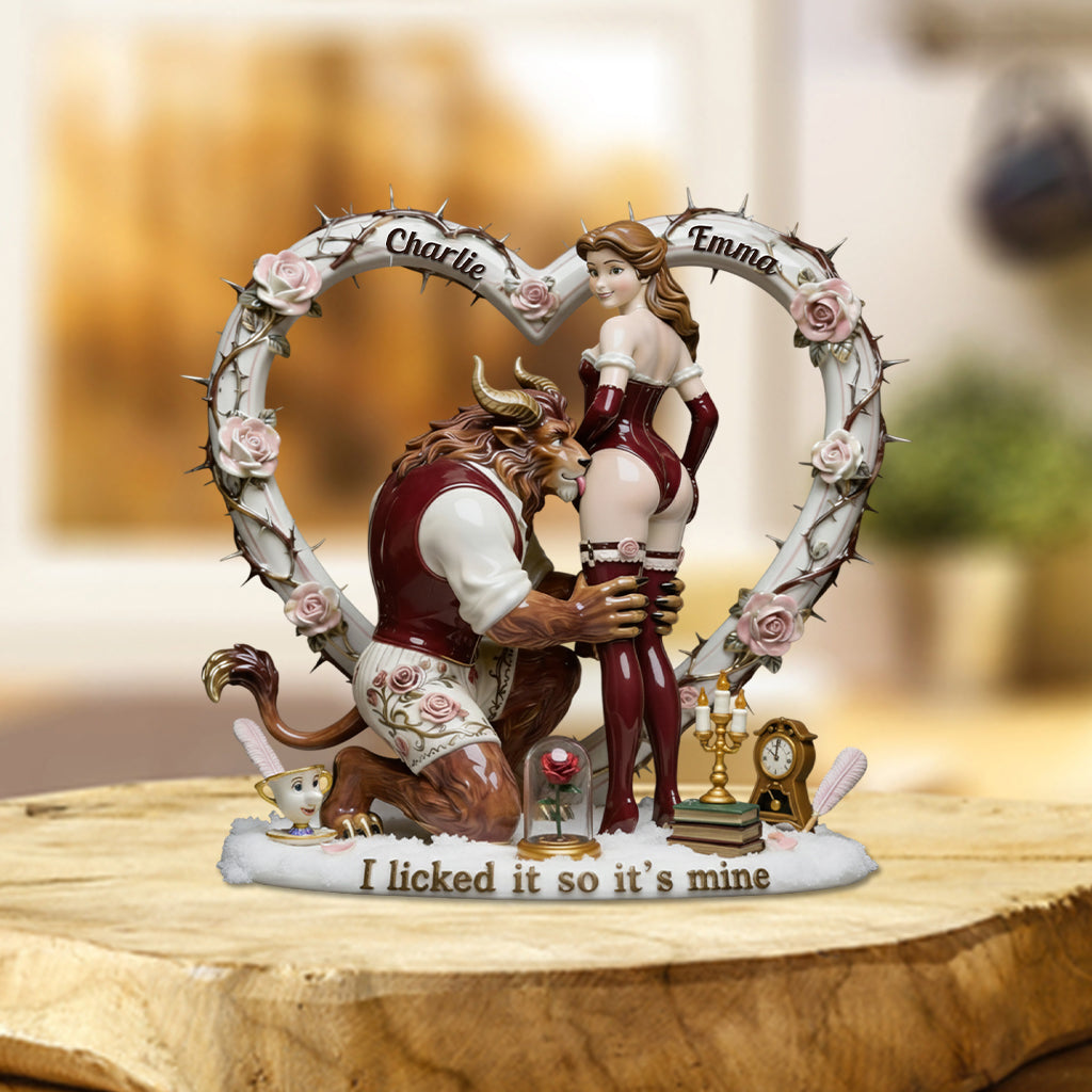 Personalized Beauty and the Beast Acrylic Plaque Custom Gift Custom Shaped Acrylic Plaque GradoCreations