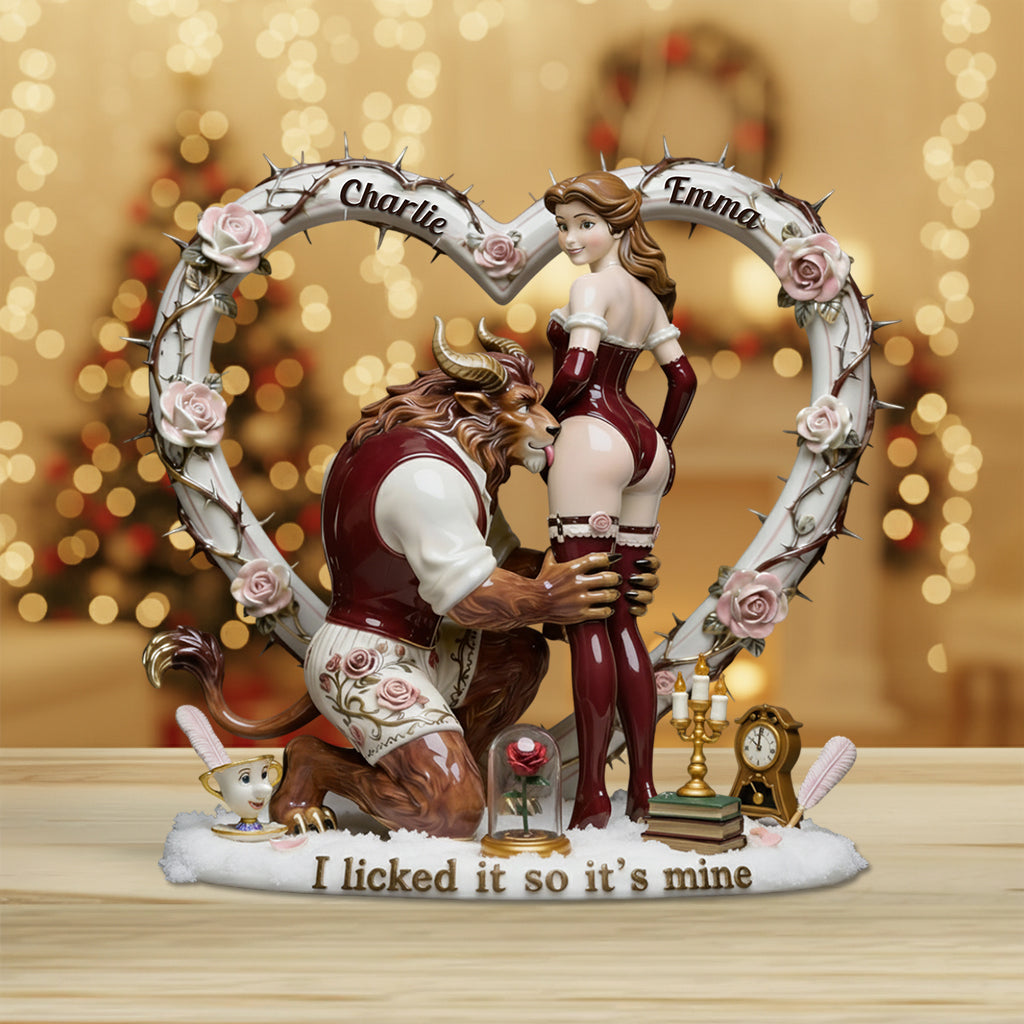 Personalized Beauty and the Beast Acrylic Plaque Custom Gift Custom Shaped Acrylic Plaque GradoCreations