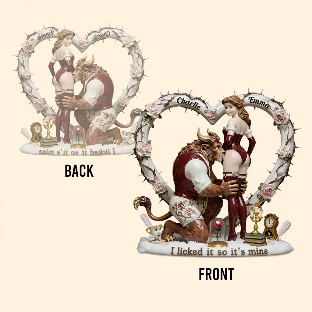 Personalized Beauty and the Beast Acrylic Plaque Custom Gift Custom Shaped Acrylic Plaque GradoCreations