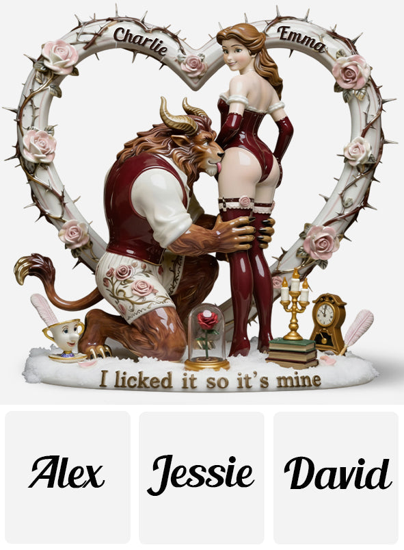 Personalized Beauty and the Beast Acrylic Plaque Custom Gift Custom Shaped Acrylic Plaque GradoCreations