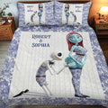 Personalized Nightmare Quilt Set with Custom Names for Couples Quilt Set GradoCreations