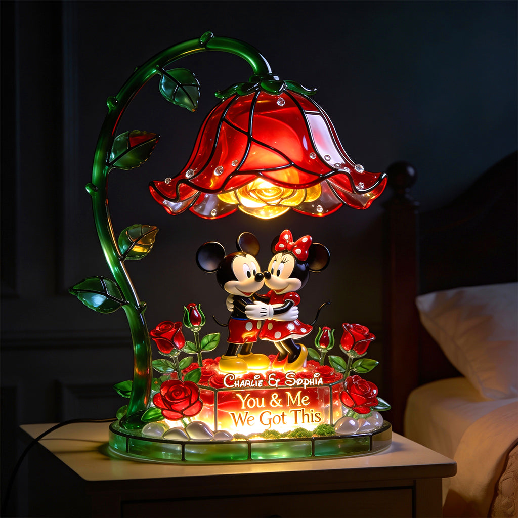 Personalized Acrylic LED Night Light Couples Gift Custom Name Acrylic LED Night Light GradoCreations