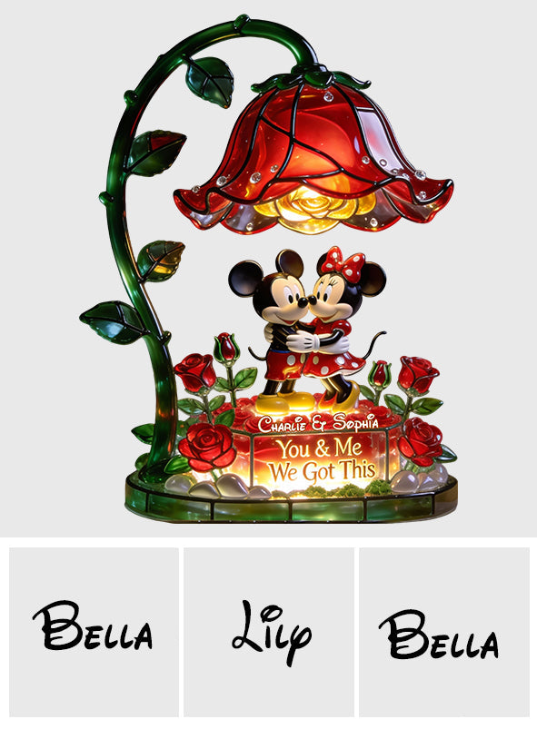 Personalized Acrylic LED Night Light Couples Gift Custom Name Acrylic LED Night Light GradoCreations