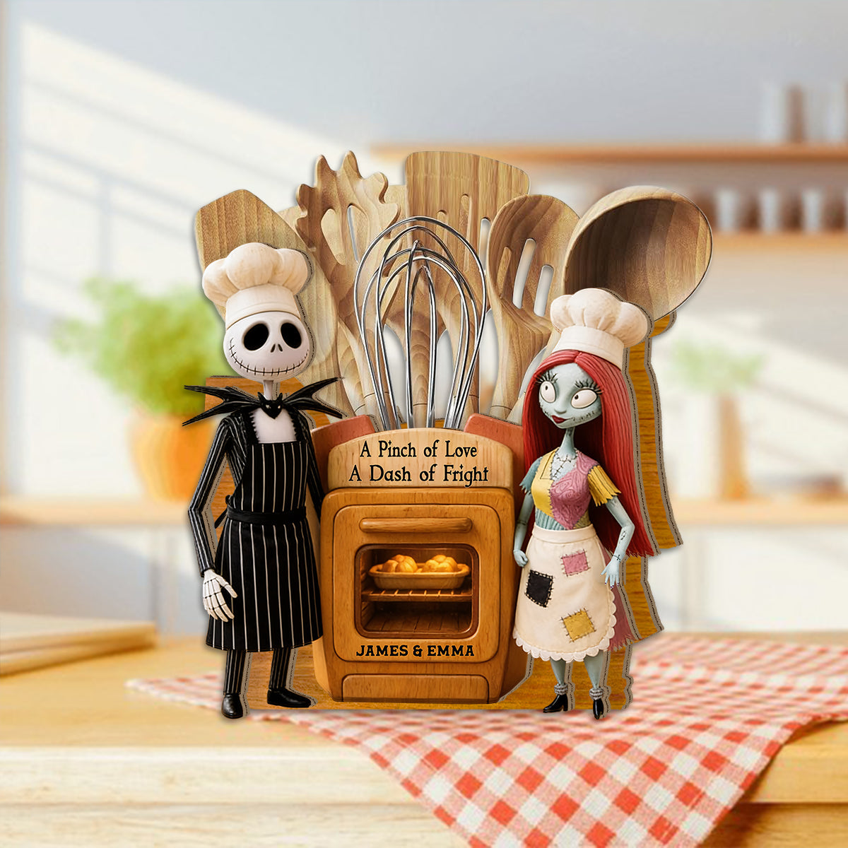 Personalized Wooden Desk Organizer for Couples - Unique Gift Idea Wooden Pen Holder GradoCreations
