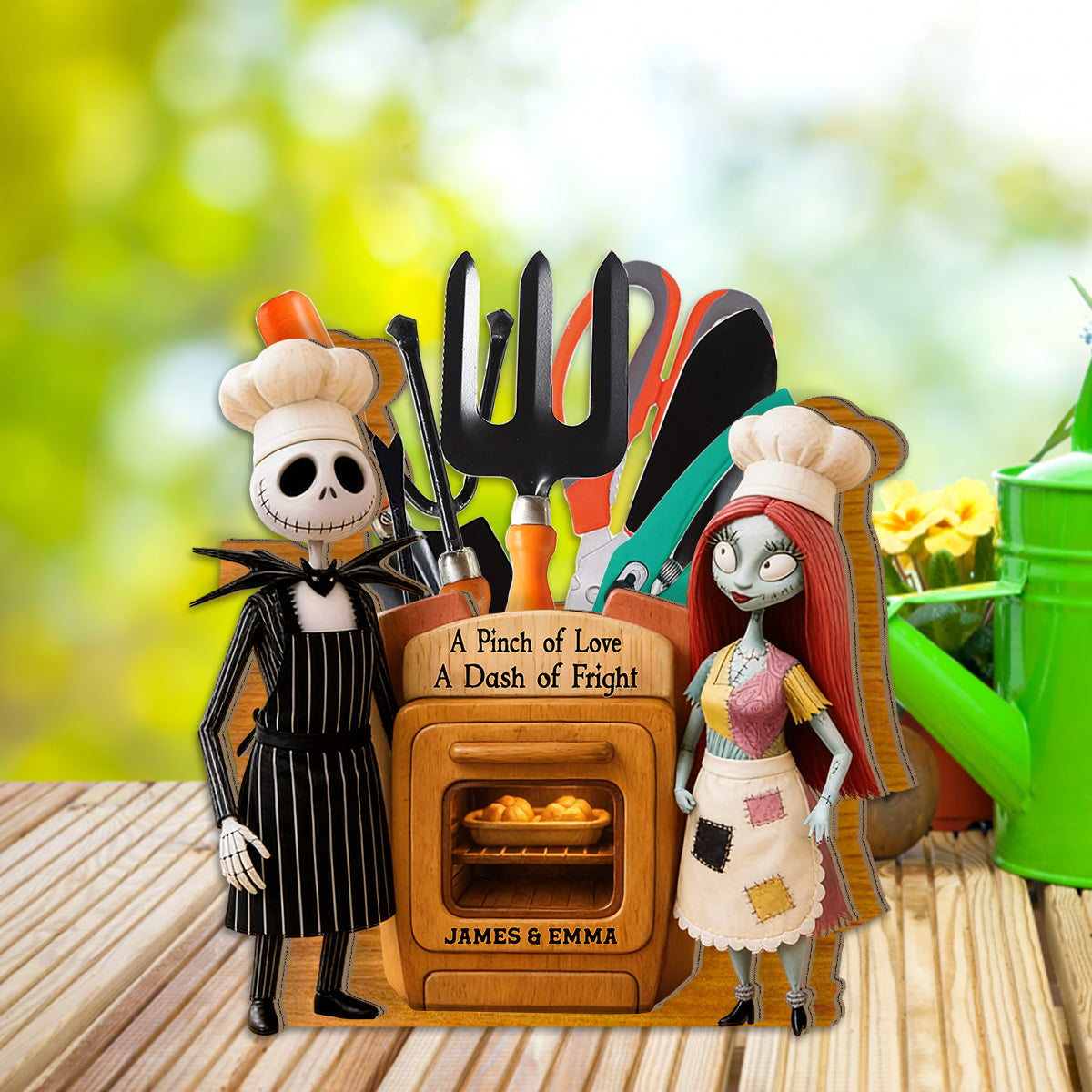 Personalized Wooden Desk Organizer for Couples - Unique Gift Idea Wooden Pen Holder GradoCreations