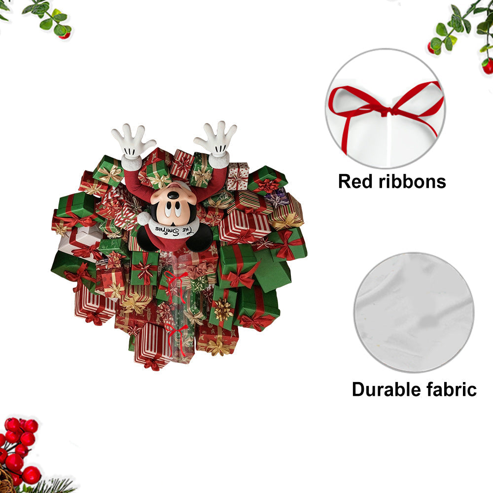 Personalized Mouse Shaped Tree Skirt Custom Name Holiday Décor Shaped Tree Skirt GradoCreations