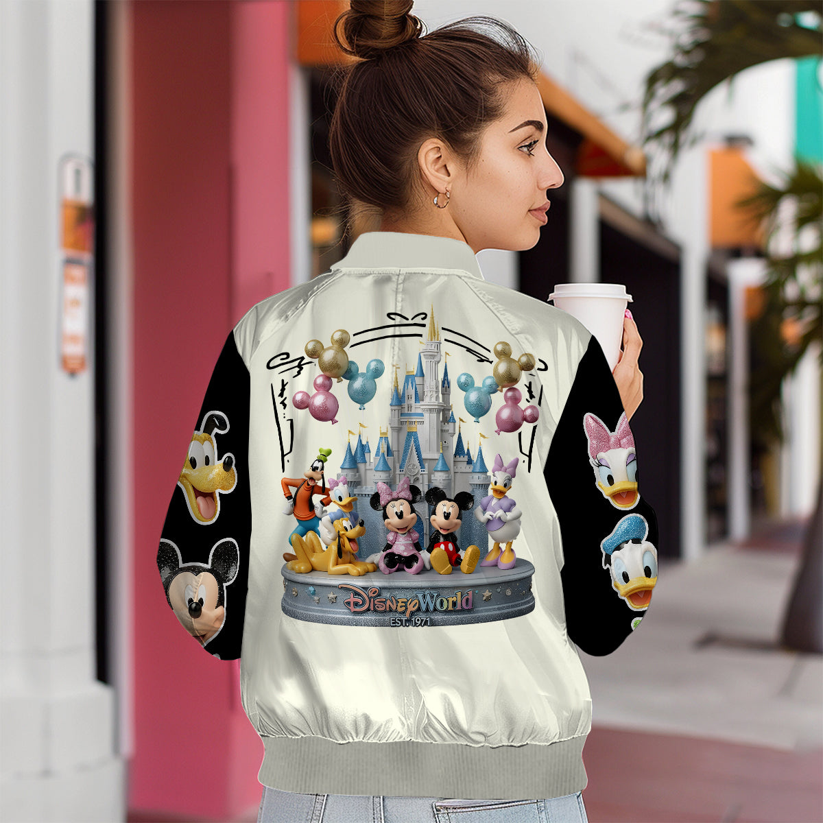 Personalized Disney Mouse Bomber Jacket Custom Name Gift Bomber Jacket GradoCreations