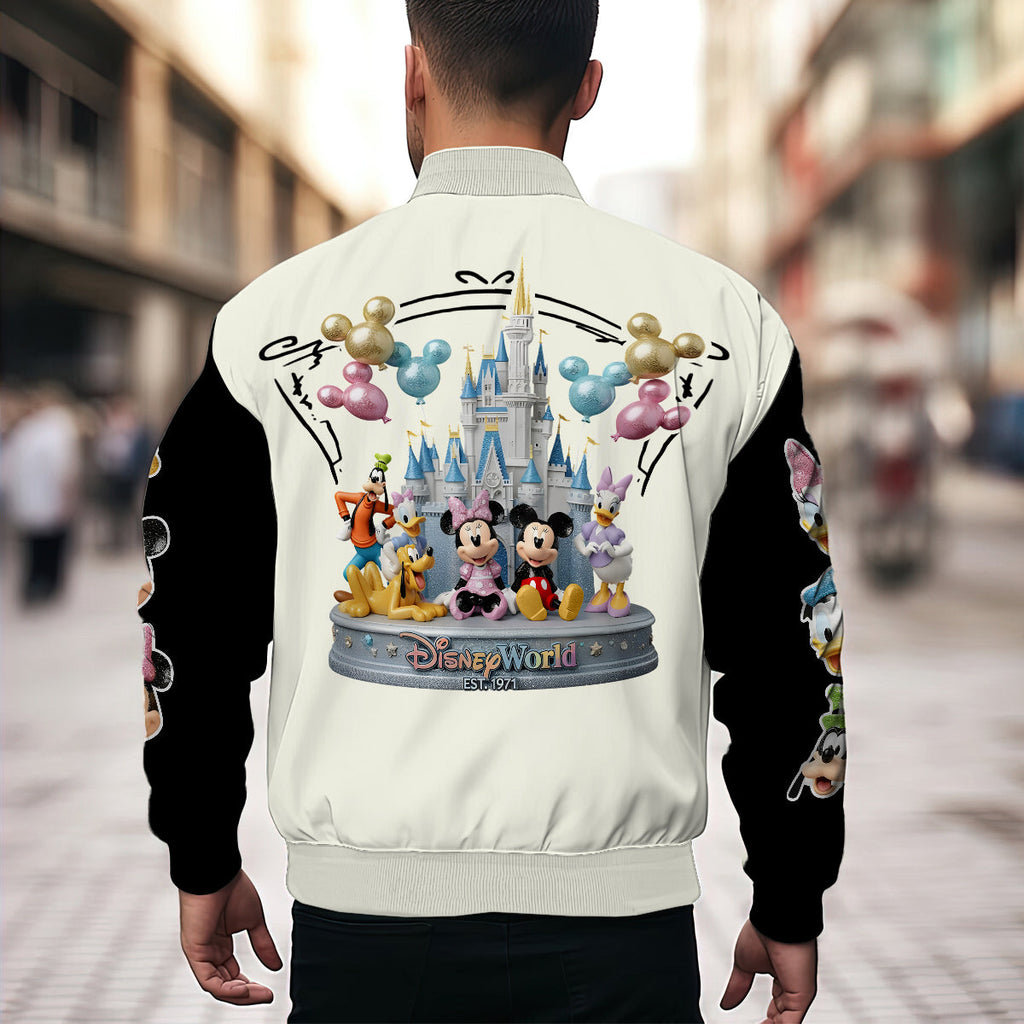 Personalized Disney Mouse Bomber Jacket Custom Name Gift Bomber Jacket GradoCreations