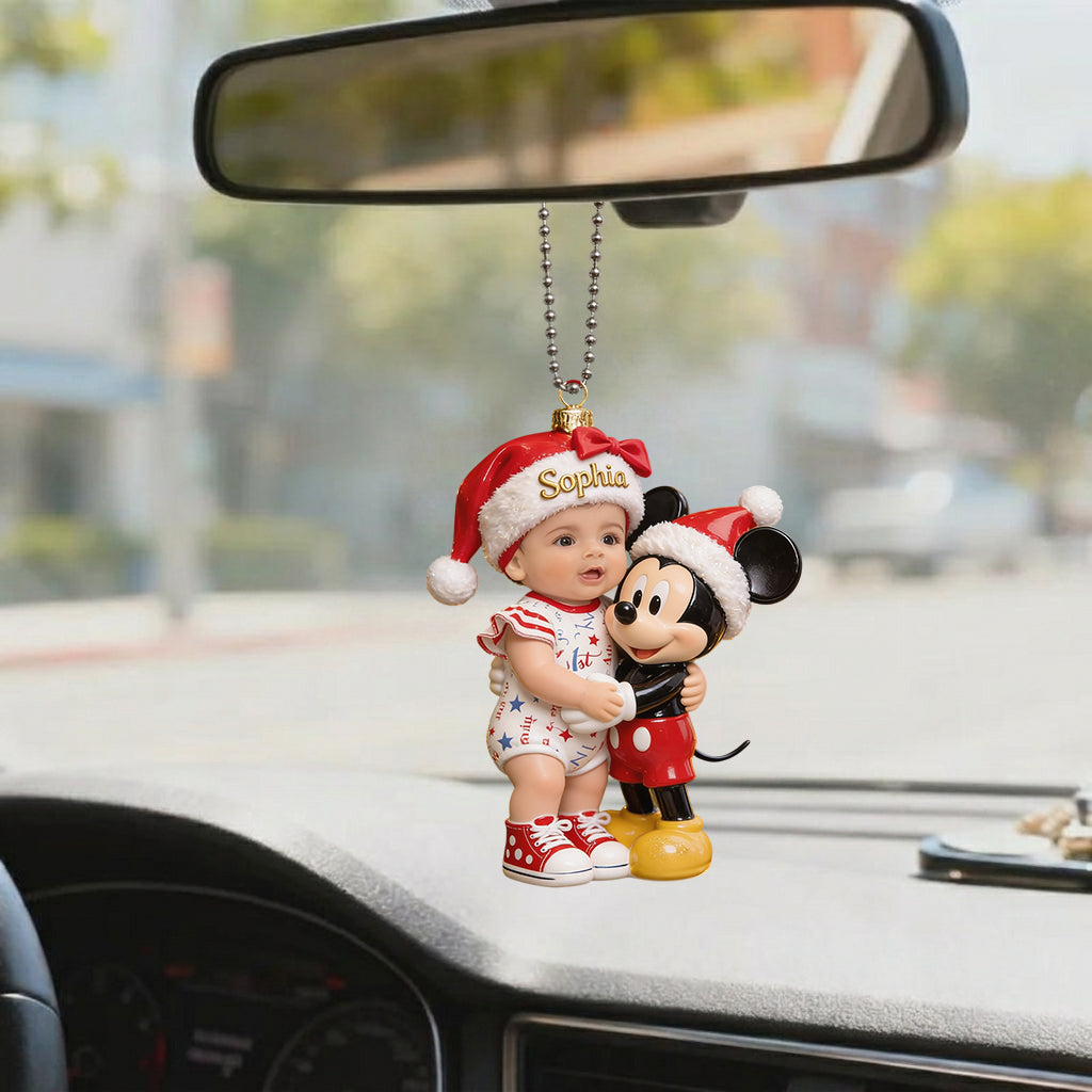 Personalized Baby's First Christmas Acrylic Ornament with Photo - Custom Family Gift Ornament GradoCreations