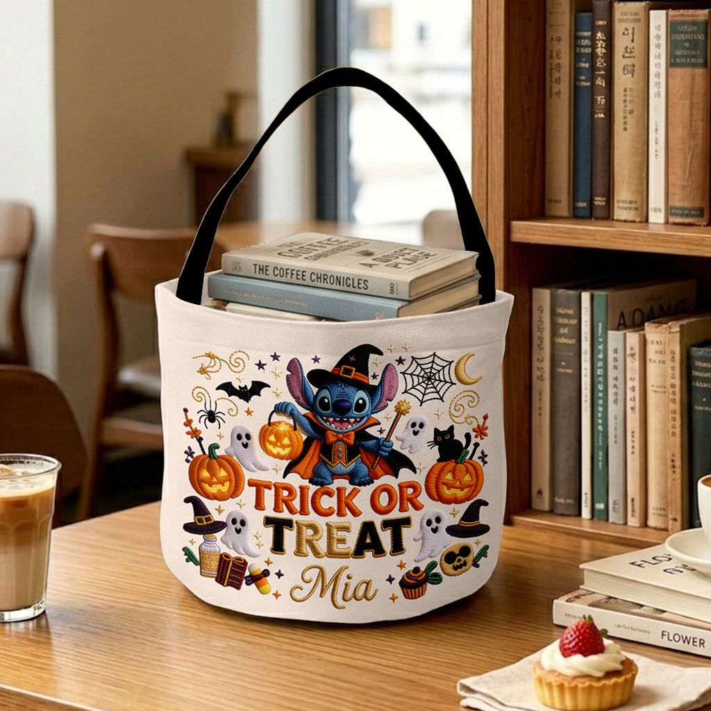 Personalized Halloween Trick or Treat Basket for Kids - Spooky Gift Basket GradoCreations
