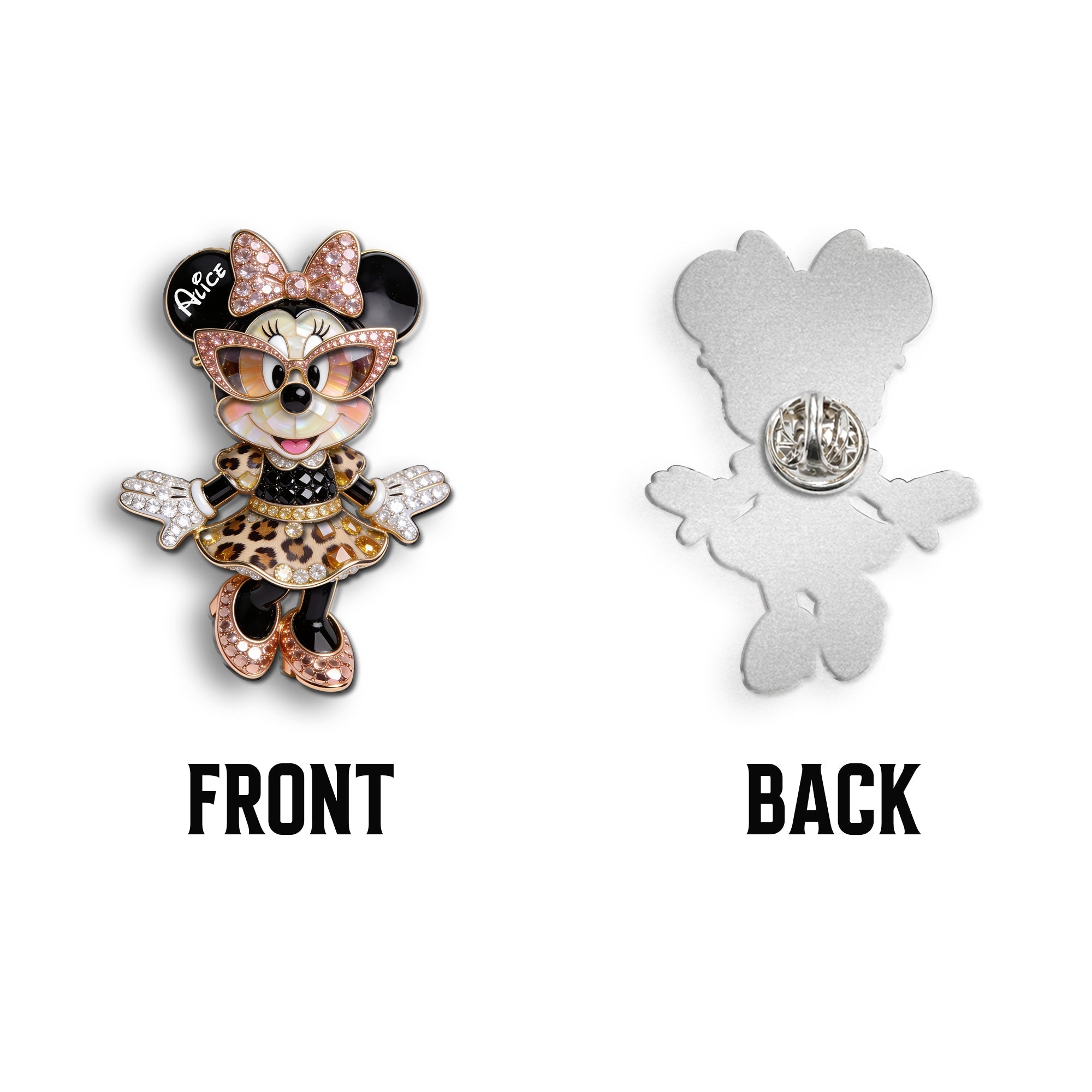 Personalized 3D Embossed Enamel Pin Custom Name Gift 3D Embossed Enamel Pin GradoCreations
