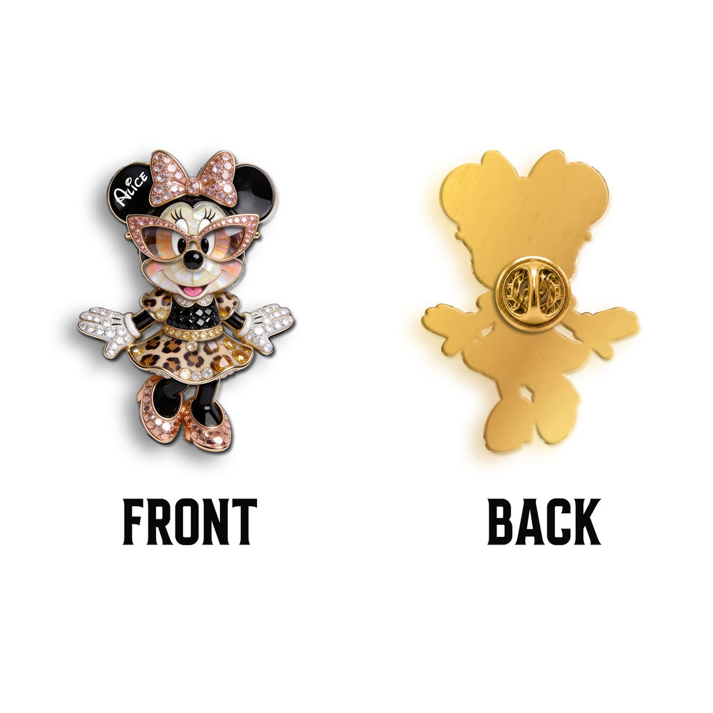 Personalized 3D Embossed Enamel Pin Custom Name Gift 3D Embossed Enamel Pin GradoCreations