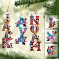 Personalized Disney-Inspired Acrylic Christmas Ornament Gift One-sided Ornament GradoCreations