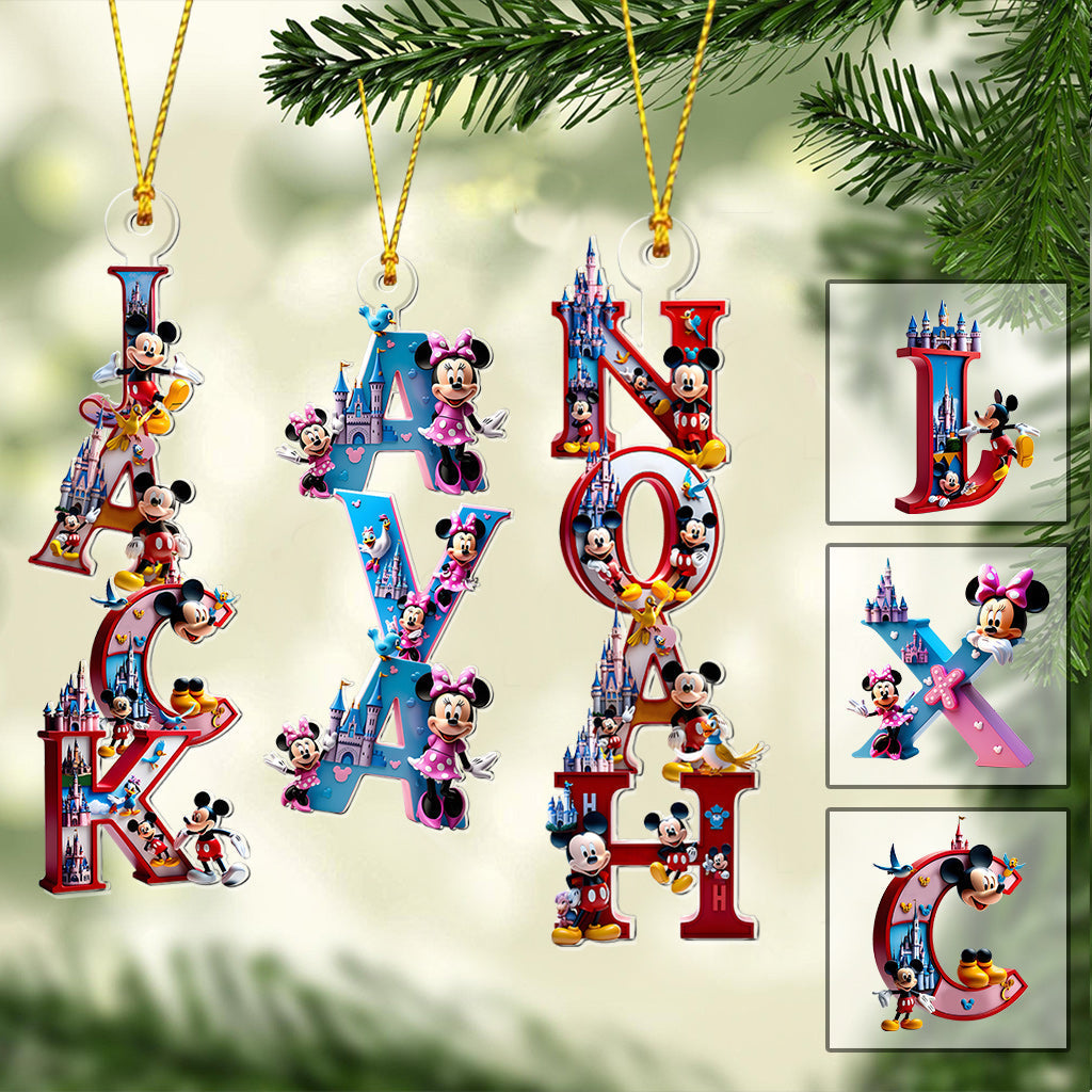 Personalized Disney-Inspired Acrylic Christmas Ornament Gift One-sided Ornament GradoCreations