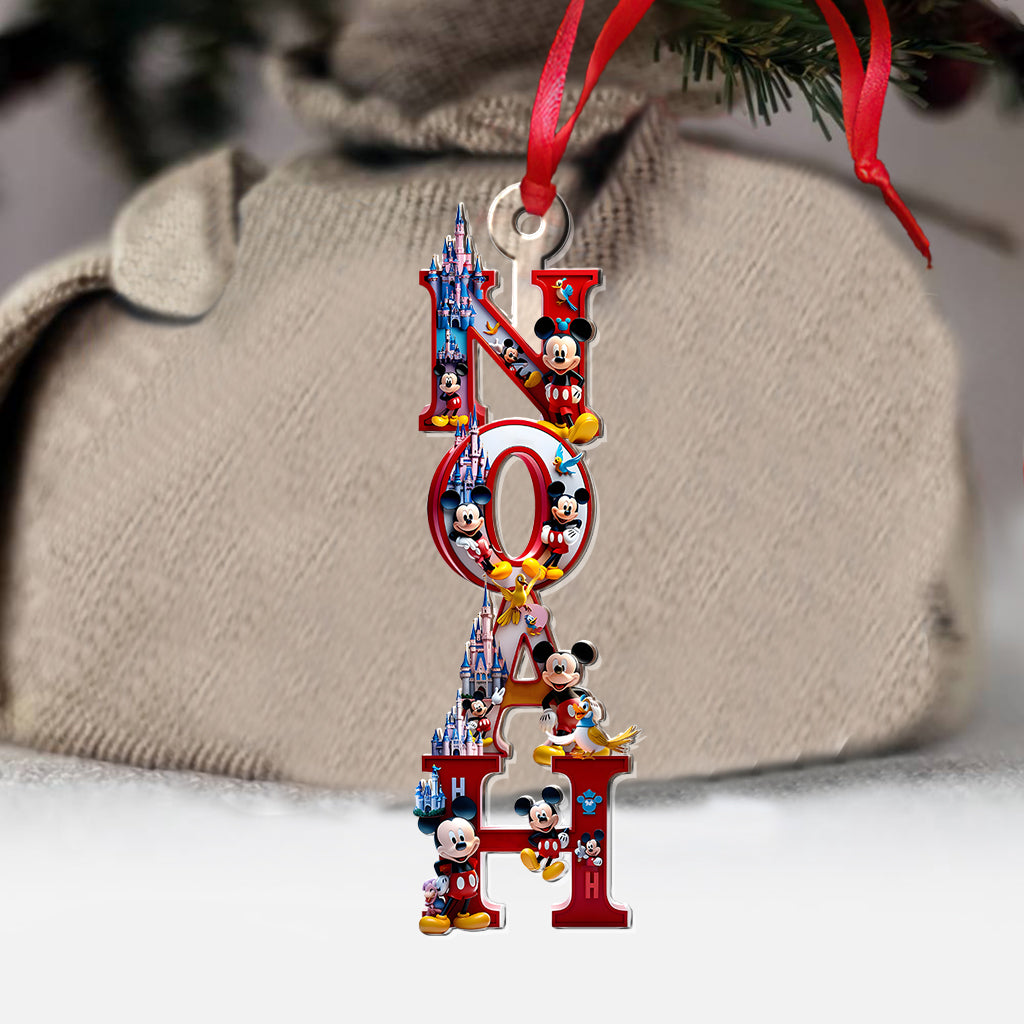 Personalized Disney-Inspired Acrylic Christmas Ornament Gift One-sided Ornament GradoCreations
