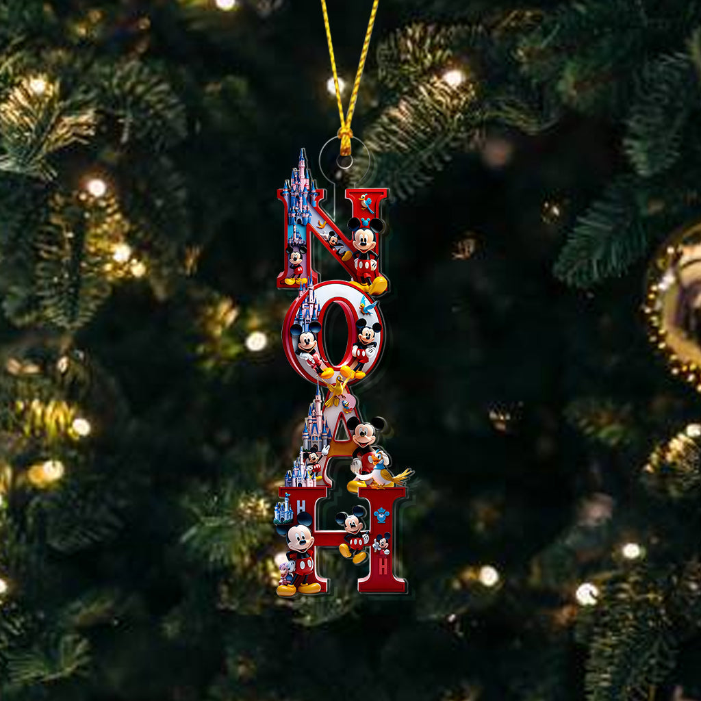 Personalized Disney-Inspired Acrylic Christmas Ornament Gift One-sided Ornament GradoCreations