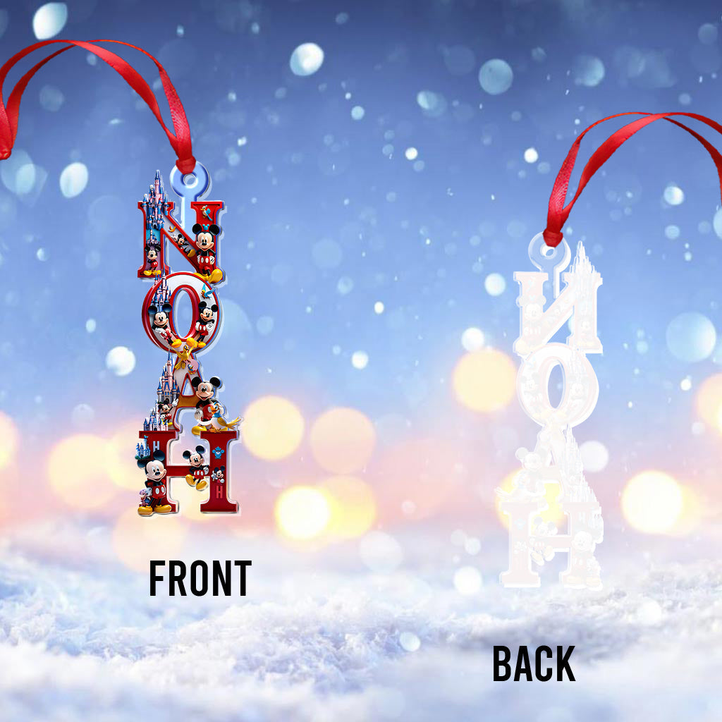 Personalized Disney-Inspired Acrylic Christmas Ornament Gift One-sided Ornament GradoCreations