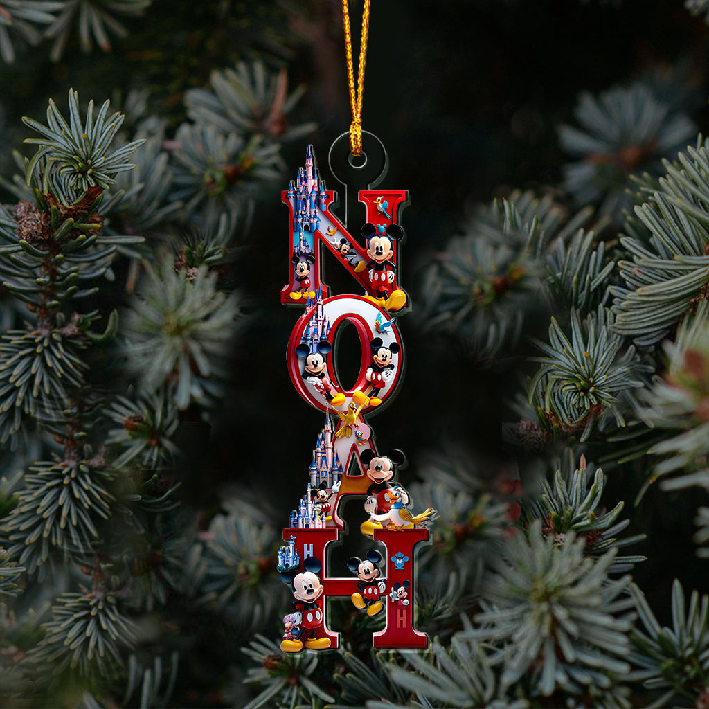 Personalized Disney-Inspired Acrylic Christmas Ornament Gift One-sided Ornament GradoCreations