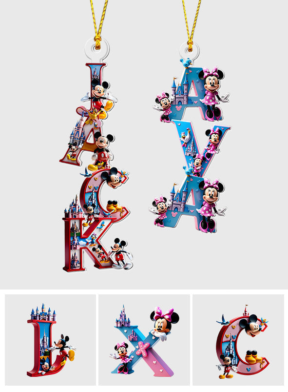 Personalized Disney-Inspired Acrylic Christmas Ornament Gift One-sided Ornament GradoCreations