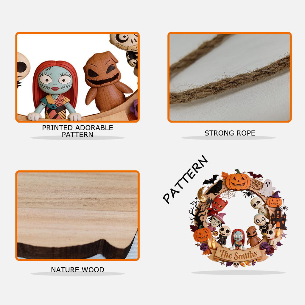Personalized Halloween Custom Shaped Wood Sign Gift for Family Wood Sign GradoCreations