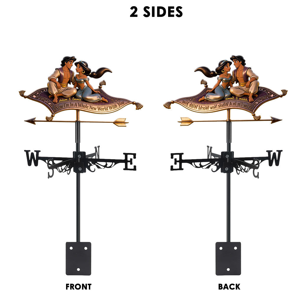 Personalized Magic Lamp Weather Vane Custom Name Gift Weather Vane GradoCreations