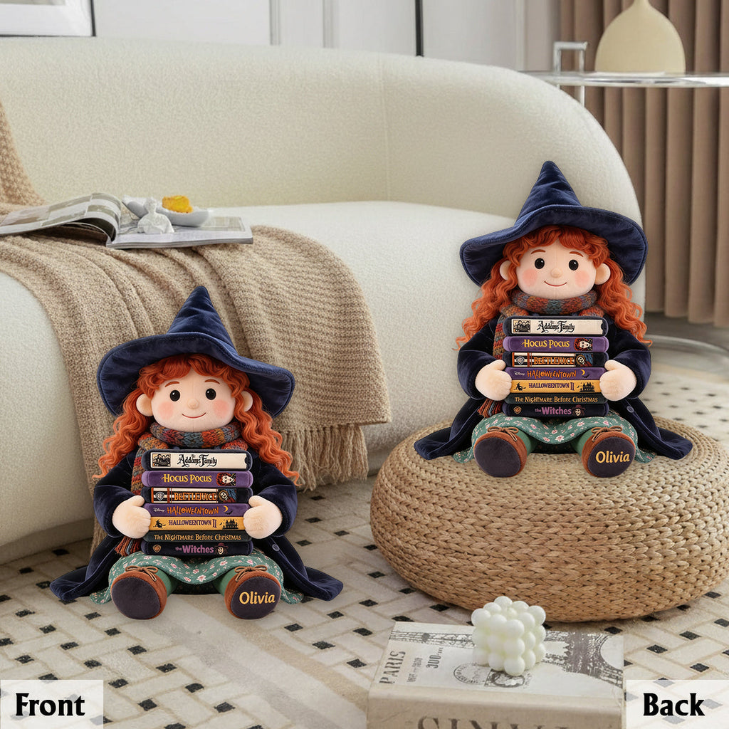 Personalized Halloween Witch Pillow Custom Gift for Her Pillow GradoCreations