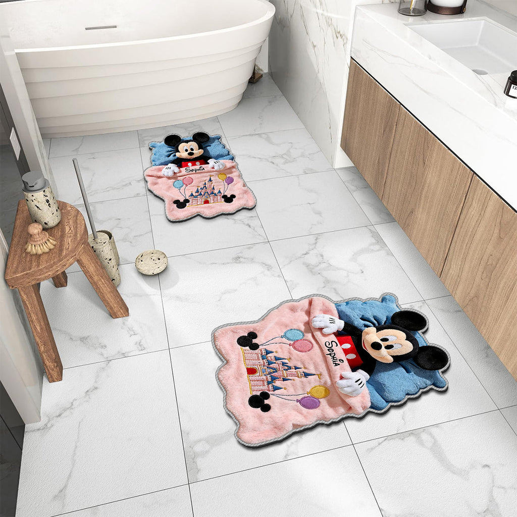 Personalized Non-Slip Tufted Rug for Kids with Disney Characters Non-Slip Tufted Rug GradoCreations