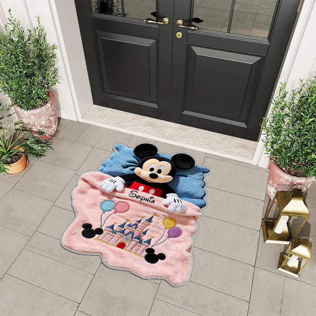 Personalized Non-Slip Tufted Rug for Kids with Disney Characters Non-Slip Tufted Rug GradoCreations