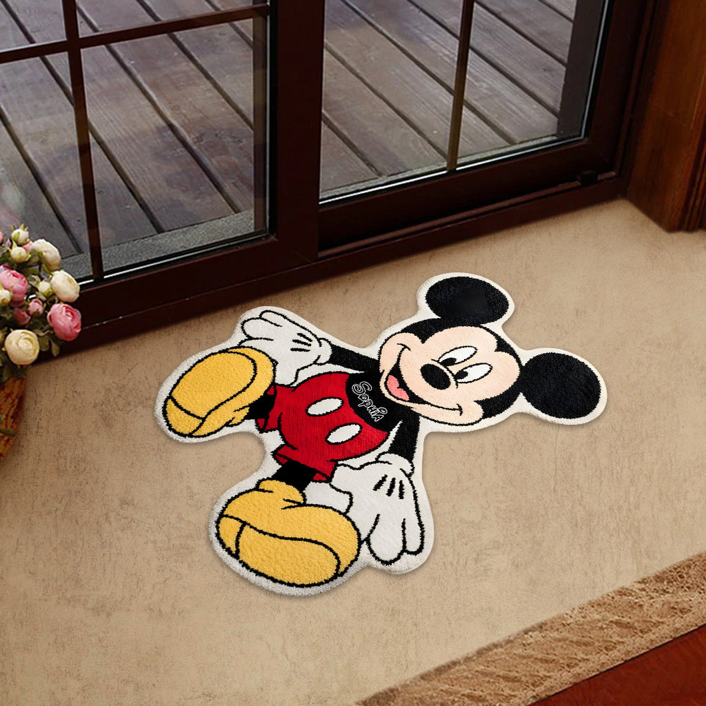 Personalized Mickey Mouse Tufted Rug for Kids Room Gift Tufted Rug GradoCreations