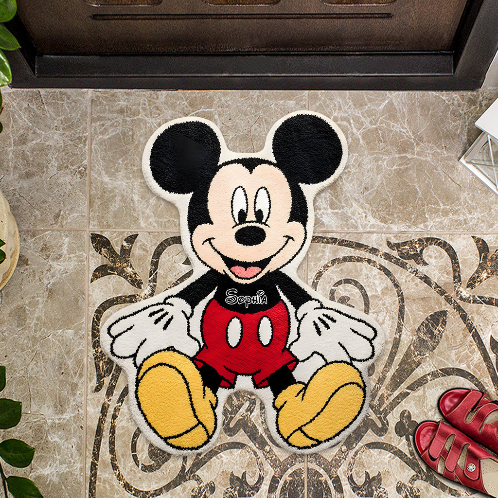 Personalized Mickey Mouse Tufted Rug for Kids Room Gift Tufted Rug GradoCreations
