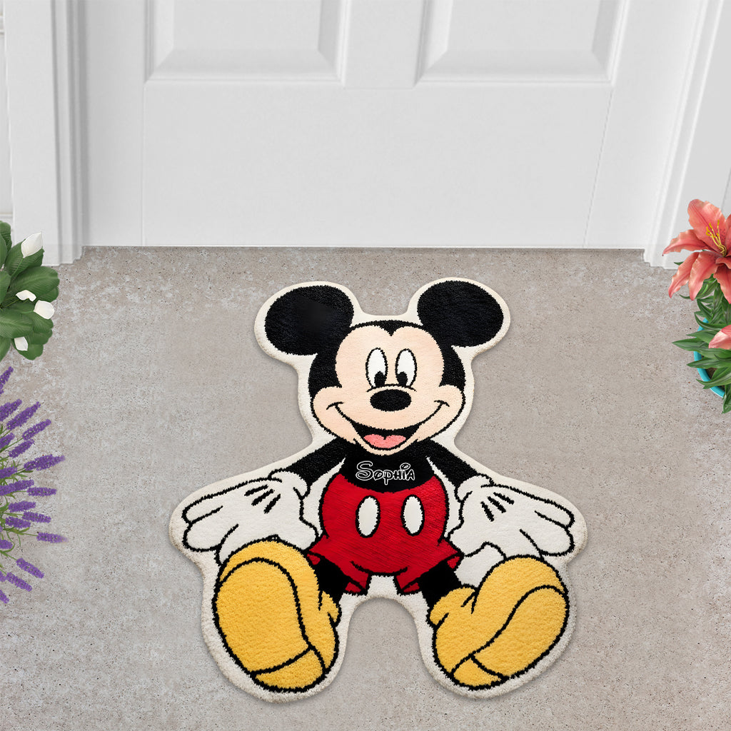 Personalized Mickey Mouse Tufted Rug for Kids Room Gift Tufted Rug GradoCreations