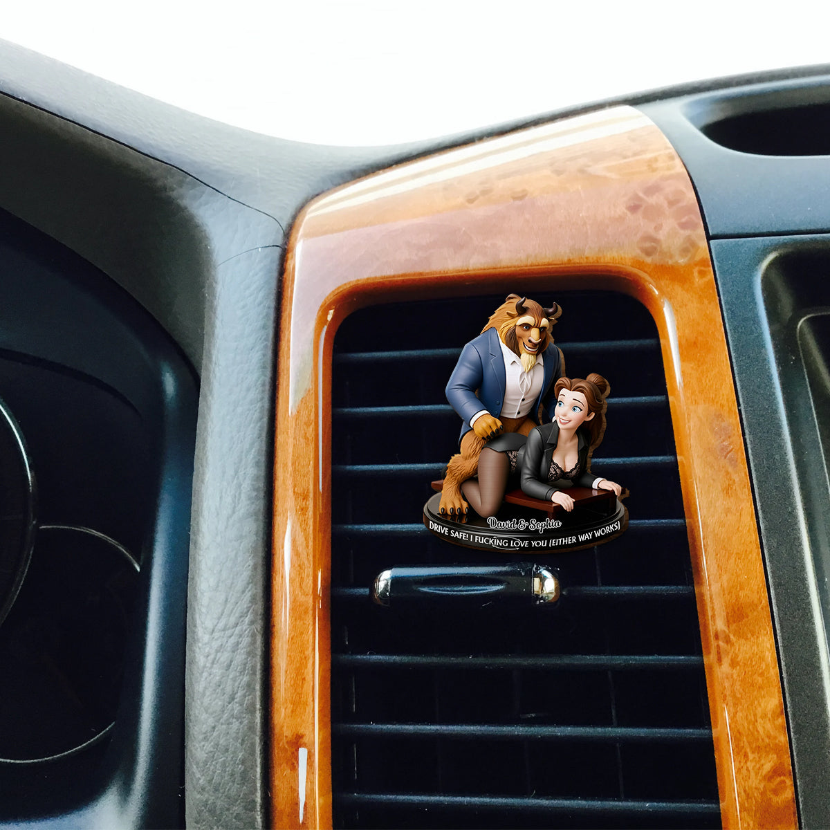 Personalized Car Visor Clip Custom Couple Gift | Drive Safe Shaped Car Visor Clip GradoCreations