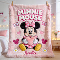 Personalized Minnie Mouse Blanket Custom Name Kids Gift Blanket GradoCreations