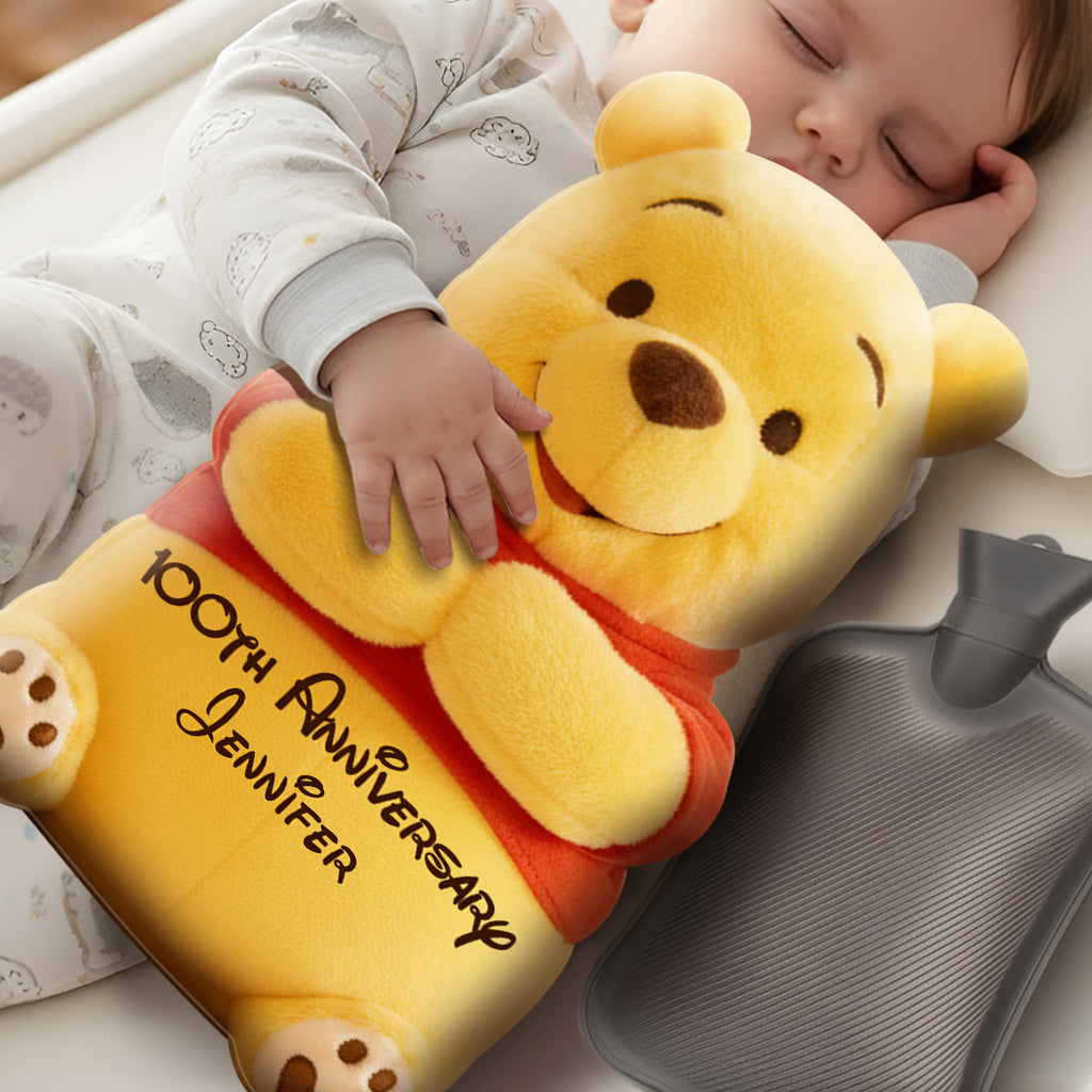 Personalized Hot Water Bottle with Cover Cozy Gift for Girlfriend Hot Water Bottle With Cover GradoCreations