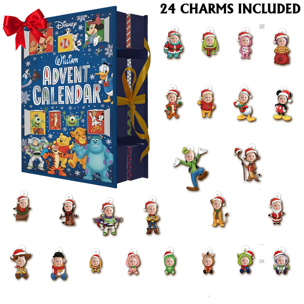 Personalized Folded Advent Calendar with Ornaments for Christmas Folded Advent Calendar With Ornaments GradoCreations