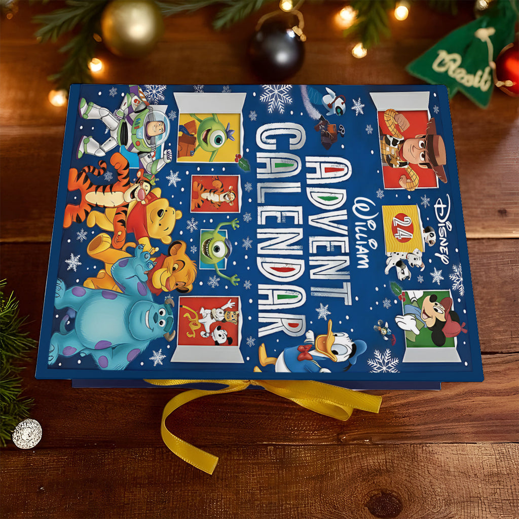 Personalized Folded Advent Calendar with Ornaments for Christmas Folded Advent Calendar With Ornaments GradoCreations