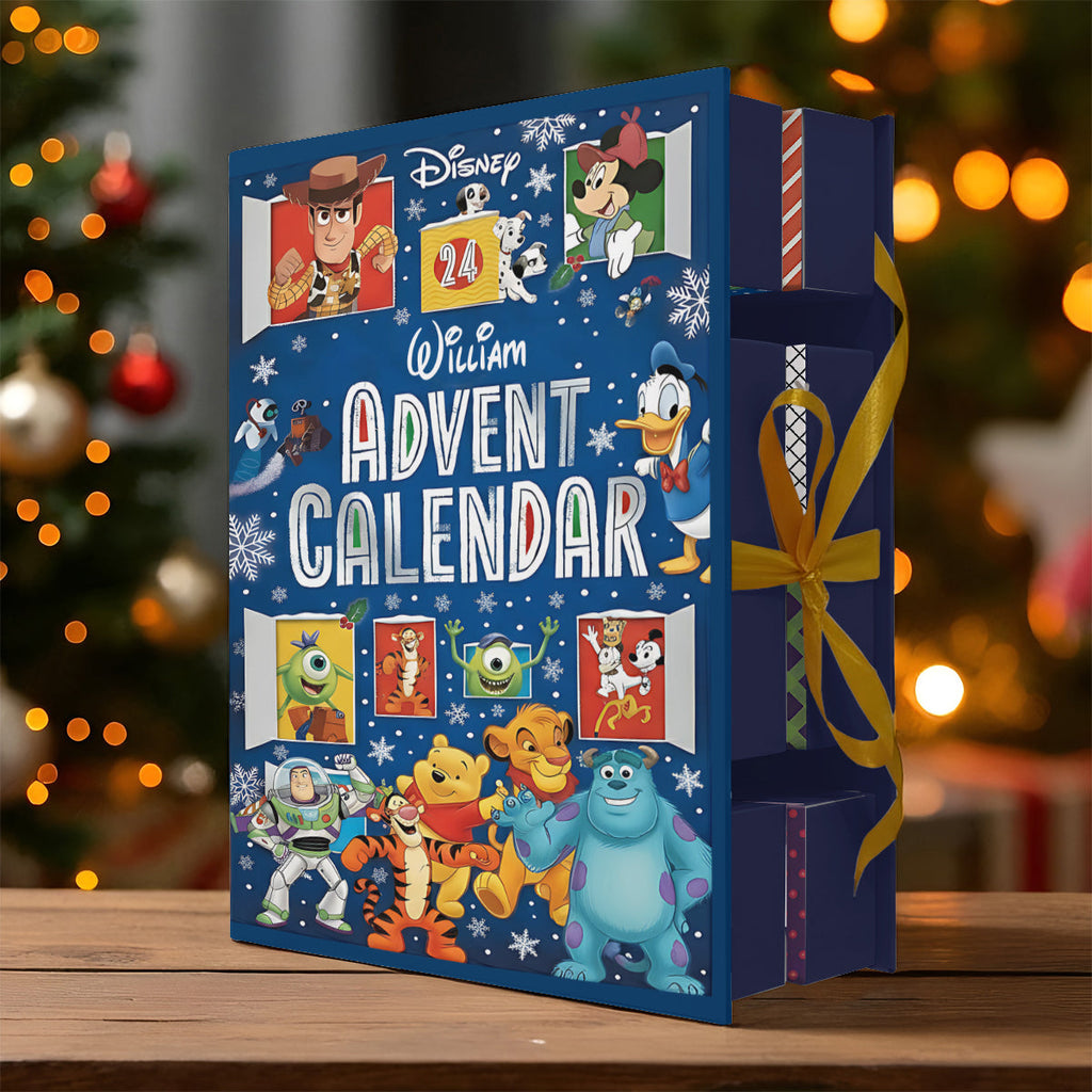 Personalized Folded Advent Calendar with Ornaments for Christmas Folded Advent Calendar With Ornaments GradoCreations