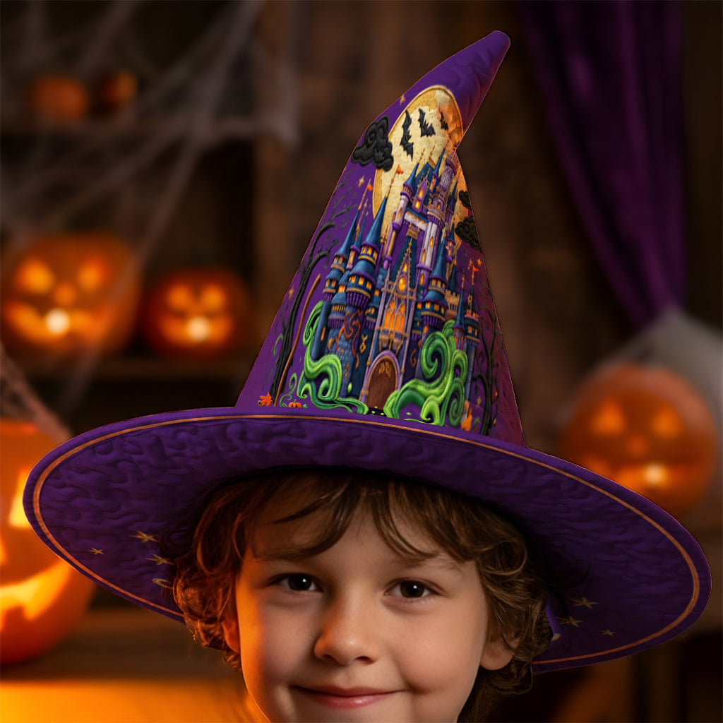 Personalized Halloween Witch Hat Quilt Custom Name Gift Quilt Witch Hat GradoCreations