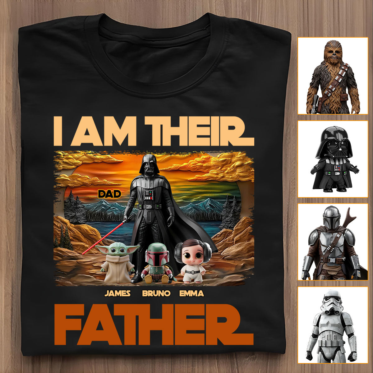 Personalized All Over Shirt I Am Their Father Gift for Dad All Over Shirt GradoCreations