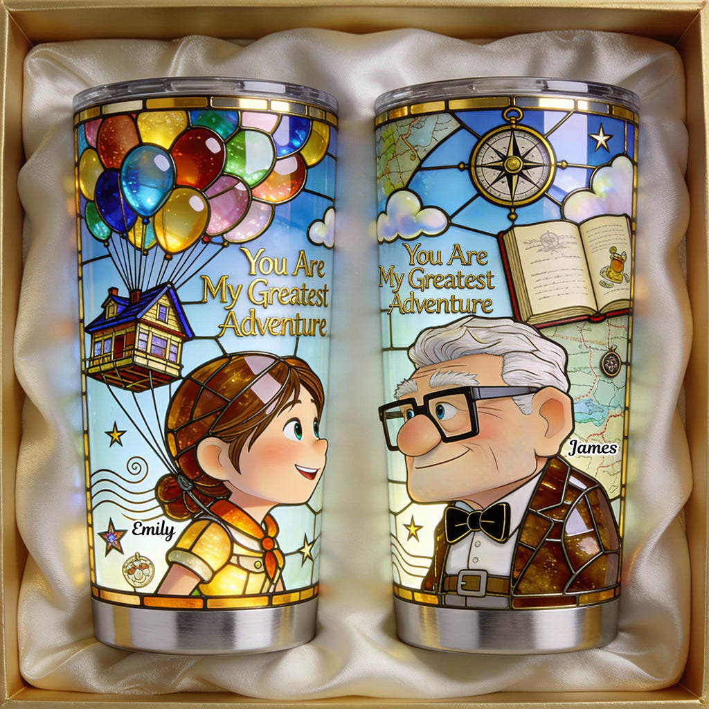 Personalized Adventure Tumbler Custom Name Couple Gift Tumbler GradoCreations