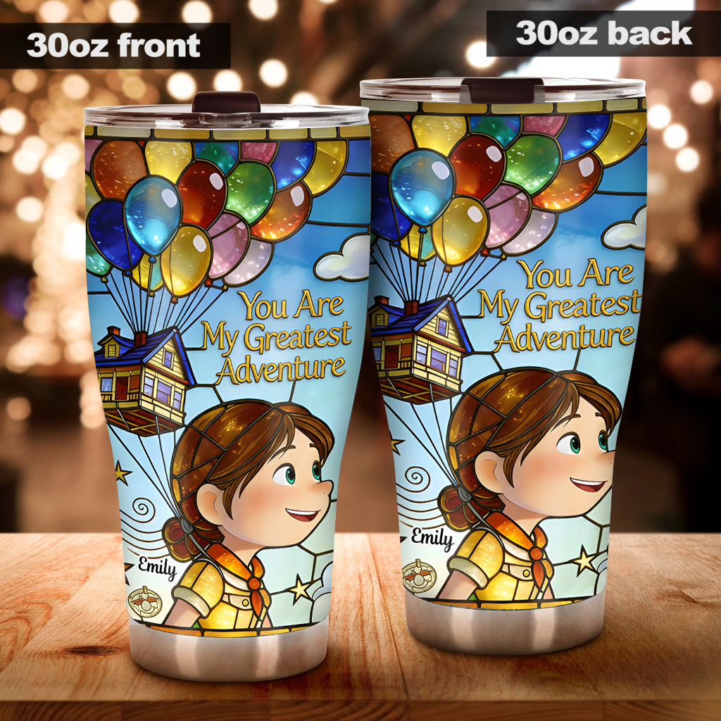 Personalized Adventure Tumbler Custom Name Couple Gift Tumbler GradoCreations