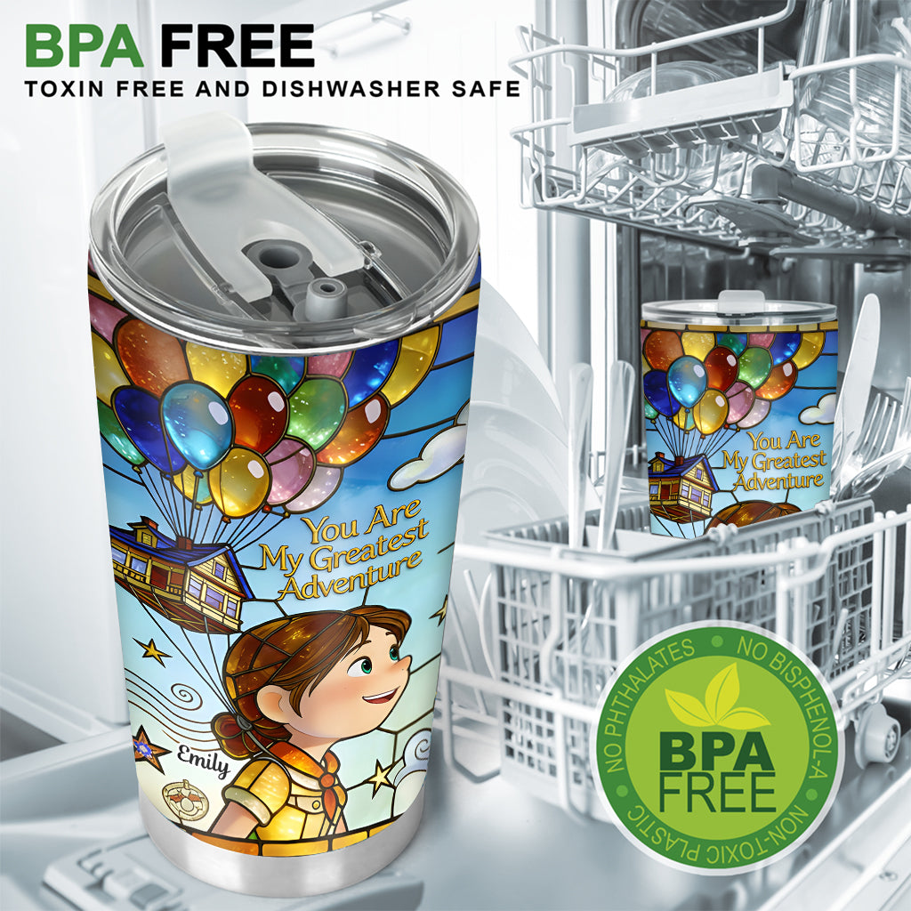 Personalized Adventure Tumbler Custom Name Couple Gift Tumbler GradoCreations