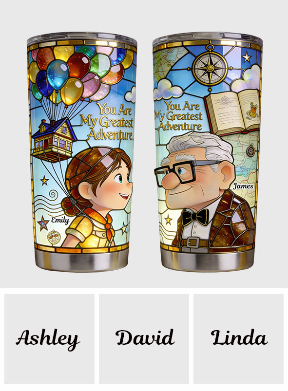 Personalized Adventure Tumbler Custom Name Couple Gift Tumbler GradoCreations