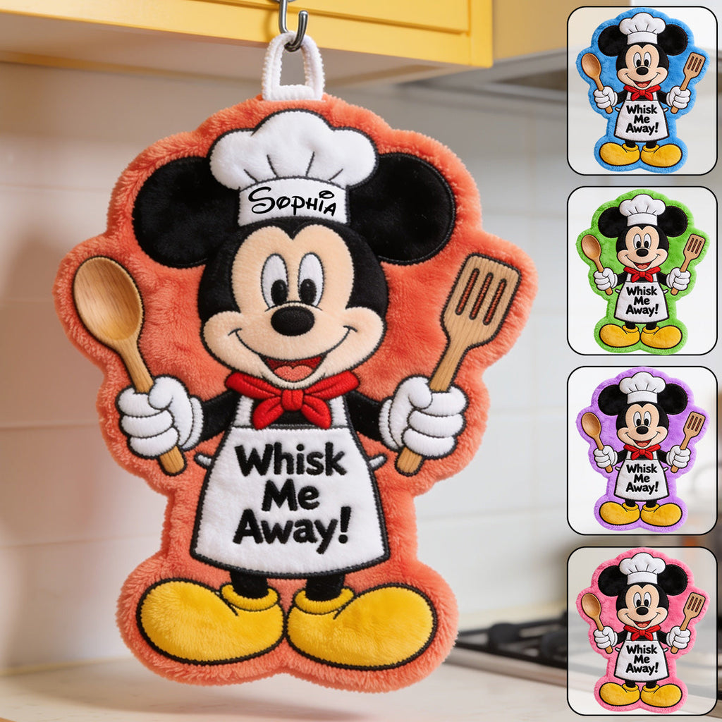 Personalized Mickey Mouse Hand Towel Custom Name Gift for Kids Hand Towel GradoCreations