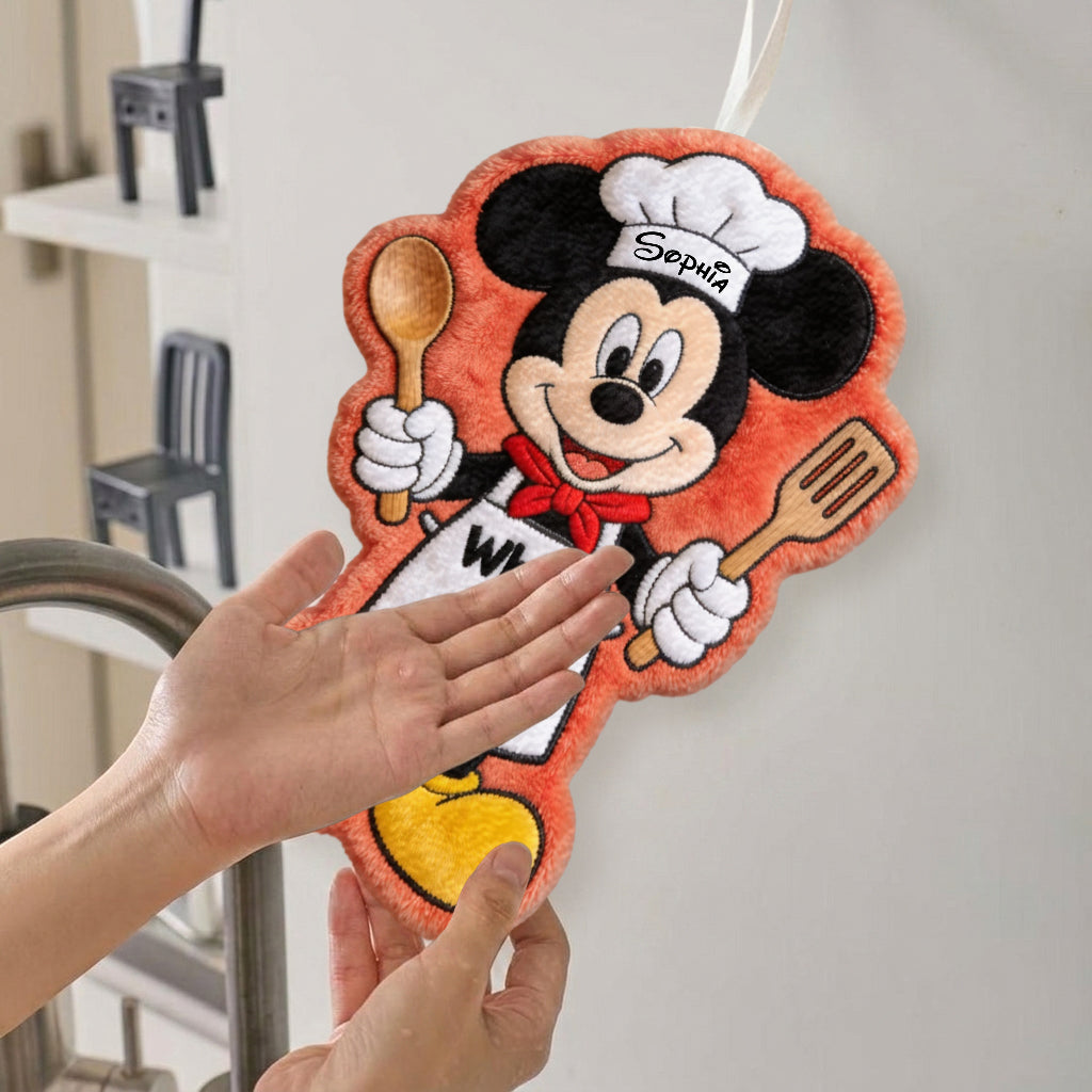 Personalized Mickey Mouse Hand Towel Custom Name Gift for Kids Hand Towel GradoCreations