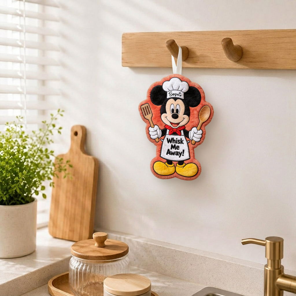 Personalized Mickey Mouse Hand Towel Custom Name Gift for Kids Hand Towel GradoCreations